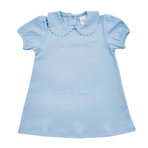 Southern Proper Scalloped Collared Dress
