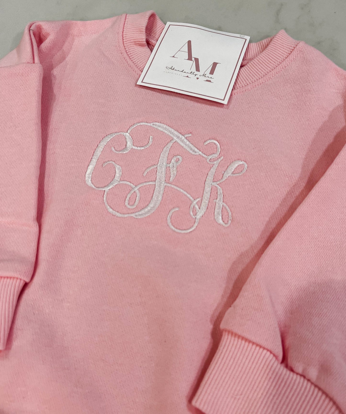 Monogrammed Sweatshirt Bubble