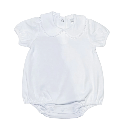 Southern Proper Girl's Scalloped Collared Bubble