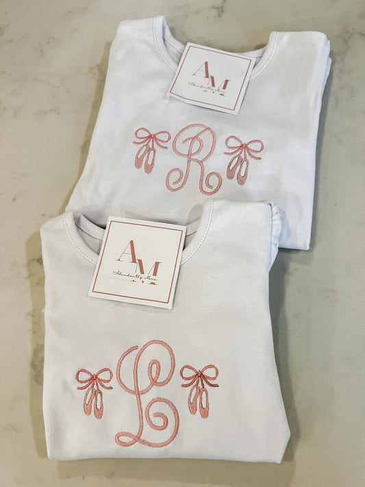 Ballet Shoes Initial Shirt