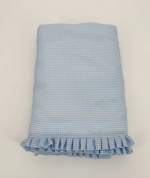 Ruffle Seersucker Towel