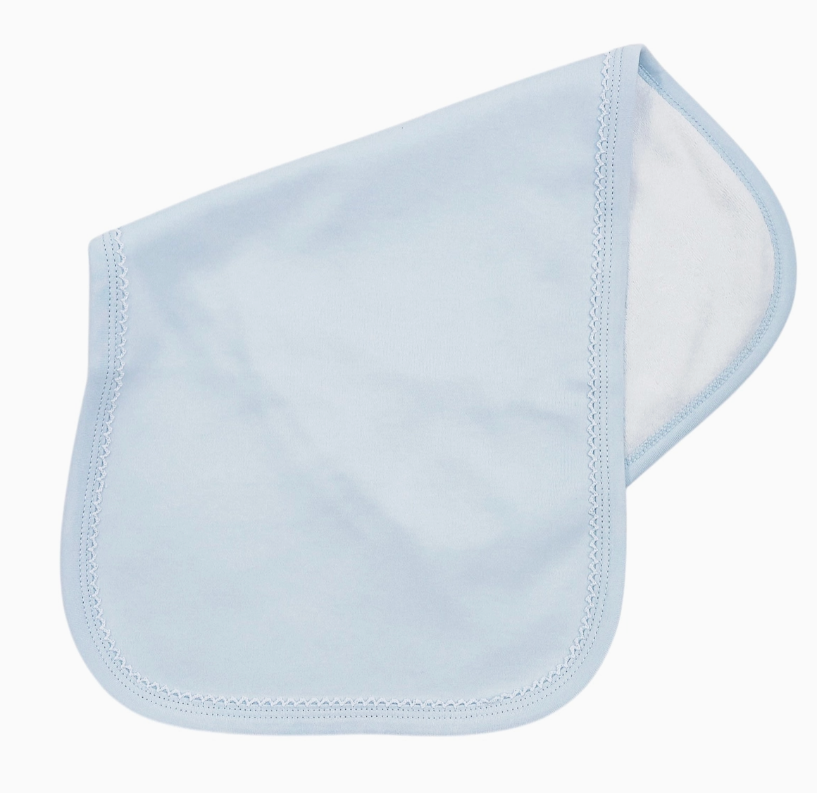 Picot Trim Burp Cloth