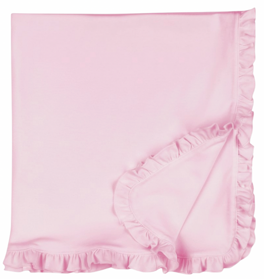 Girl Ruffle Baby Blanket