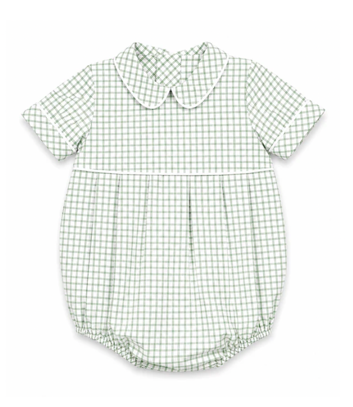 Boys Sage Windowpane Bubble