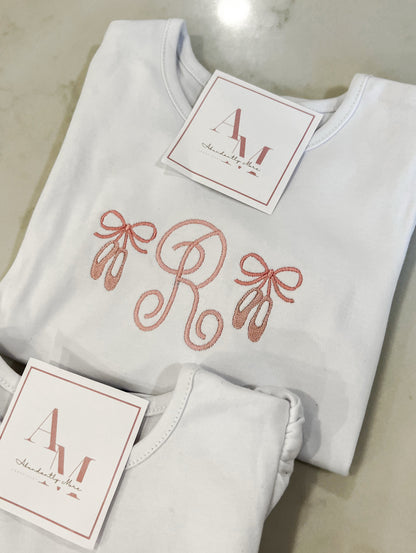 Ballet Shoes Initial Shirt