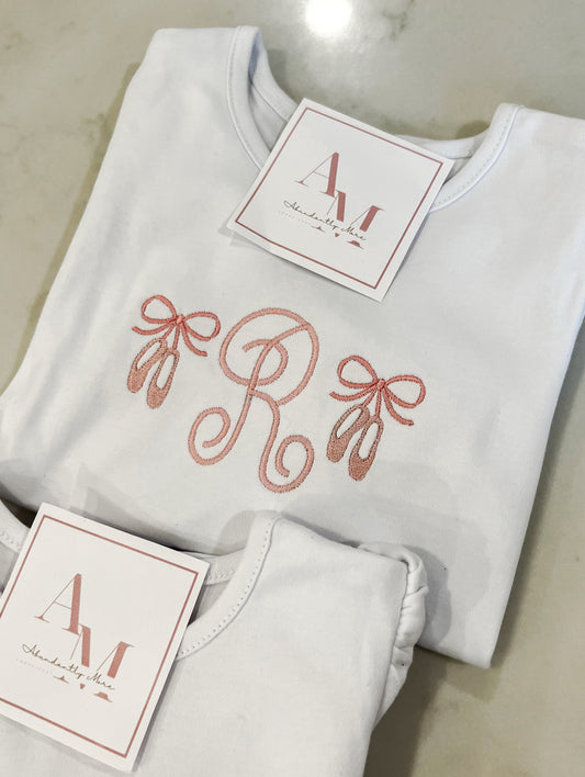 Ballet Shoes Initial Shirt