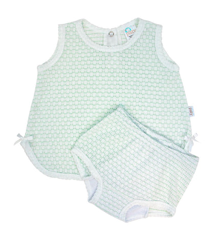 Paty Knit Pinstripe Diaper Set