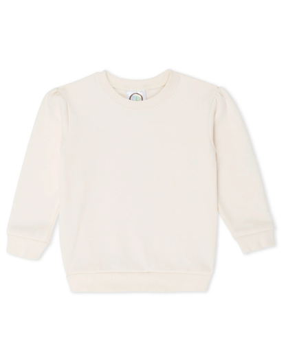 Girls Puff Sleeve Sweatshirt