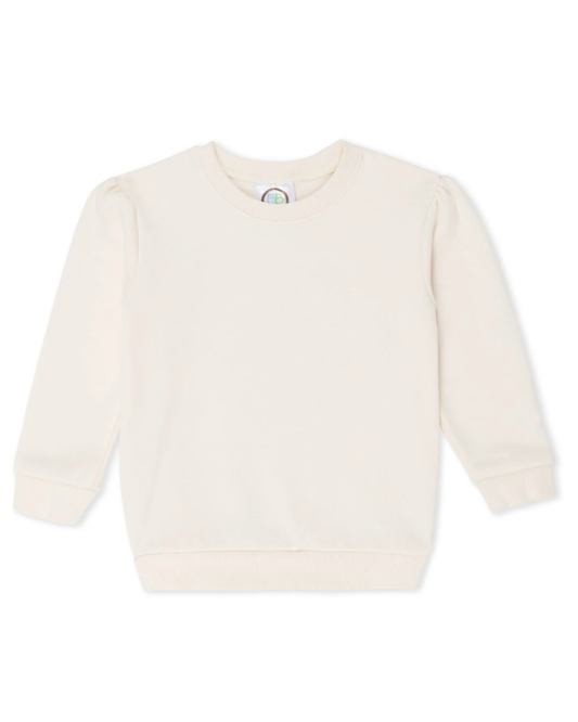 Girls Puff Sleeve Sweatshirt - Christmas