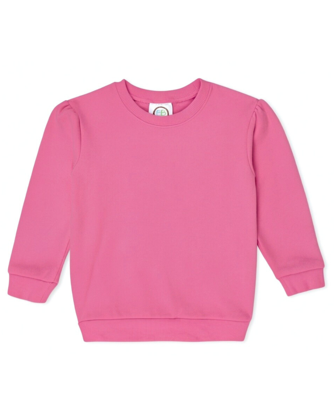 Girls Puff Sleeve Sweatshirt