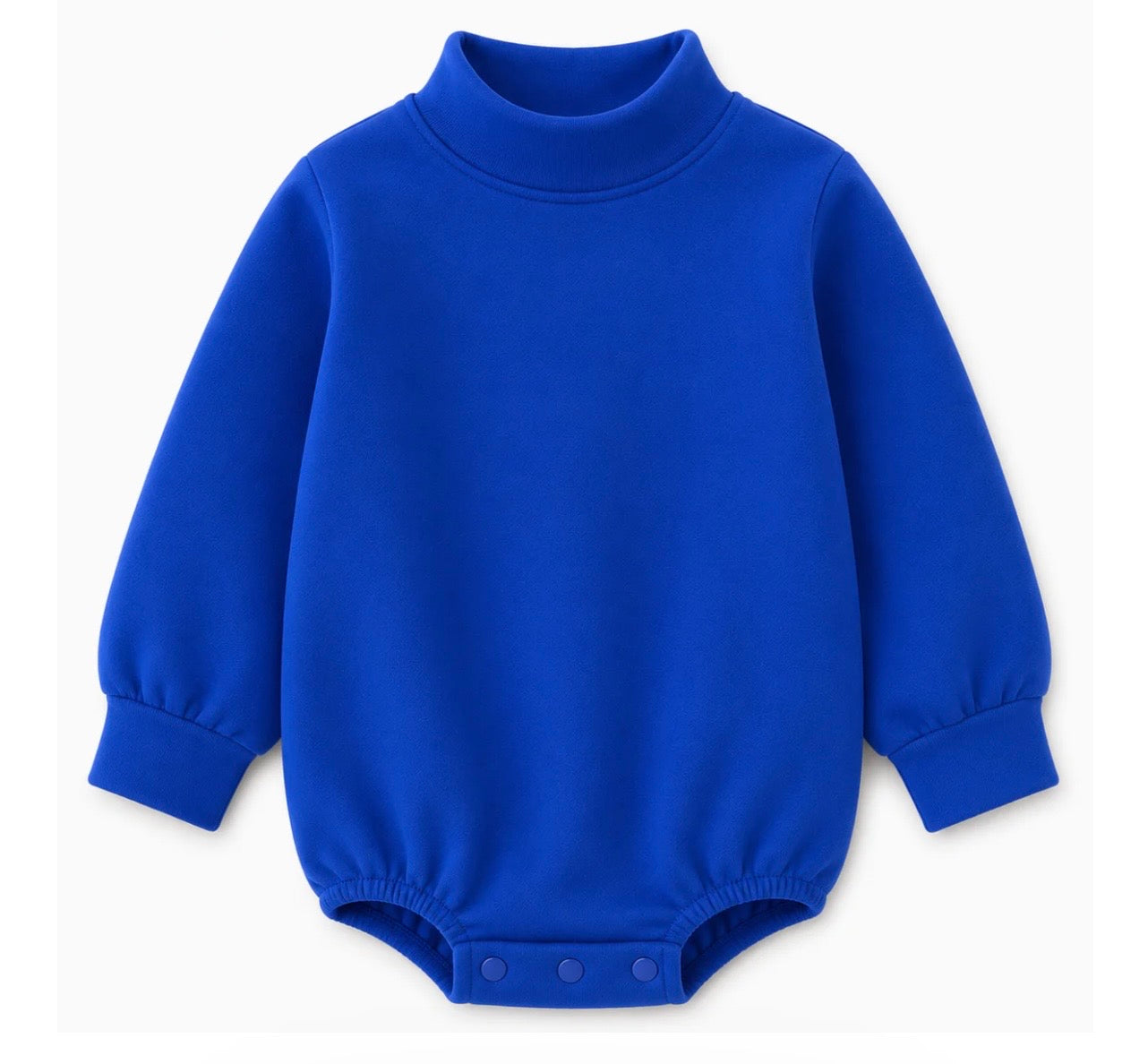 Solid Mock Neck Baby Bubble |PRE-ORDER