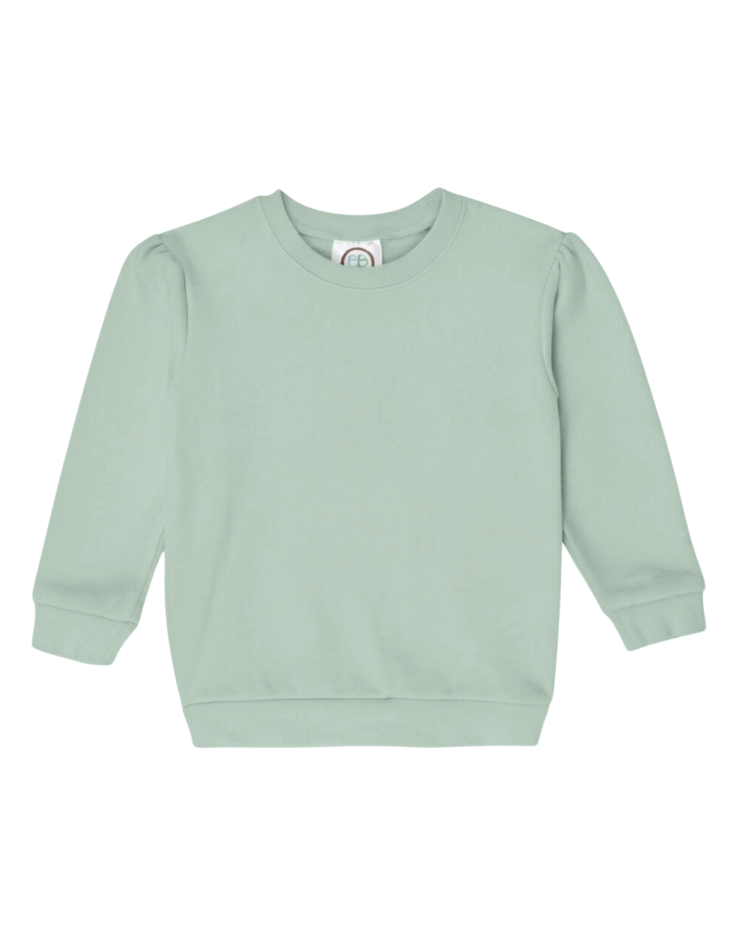 Girls Puff Sleeve Sweatshirt