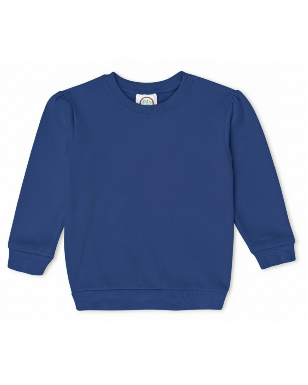 Girls Puff Sleeve Sweatshirt
