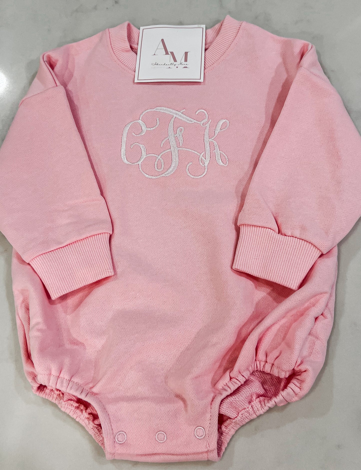 Monogrammed Sweatshirt Bubble