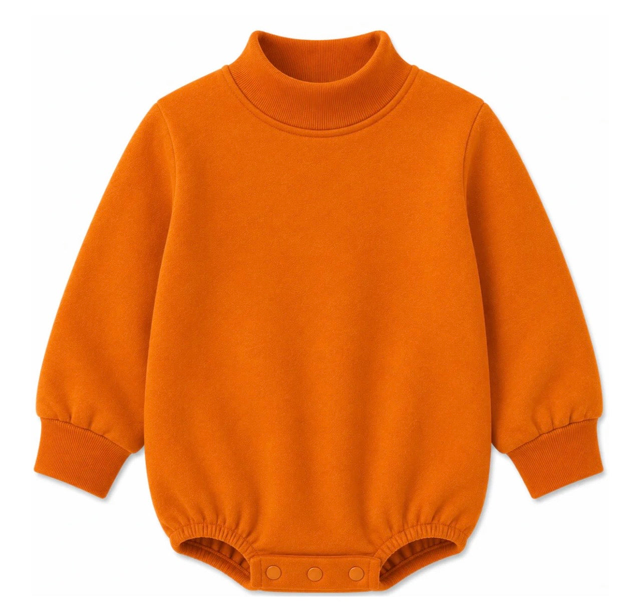 Solid Mock Neck Baby Bubble |PRE-ORDER