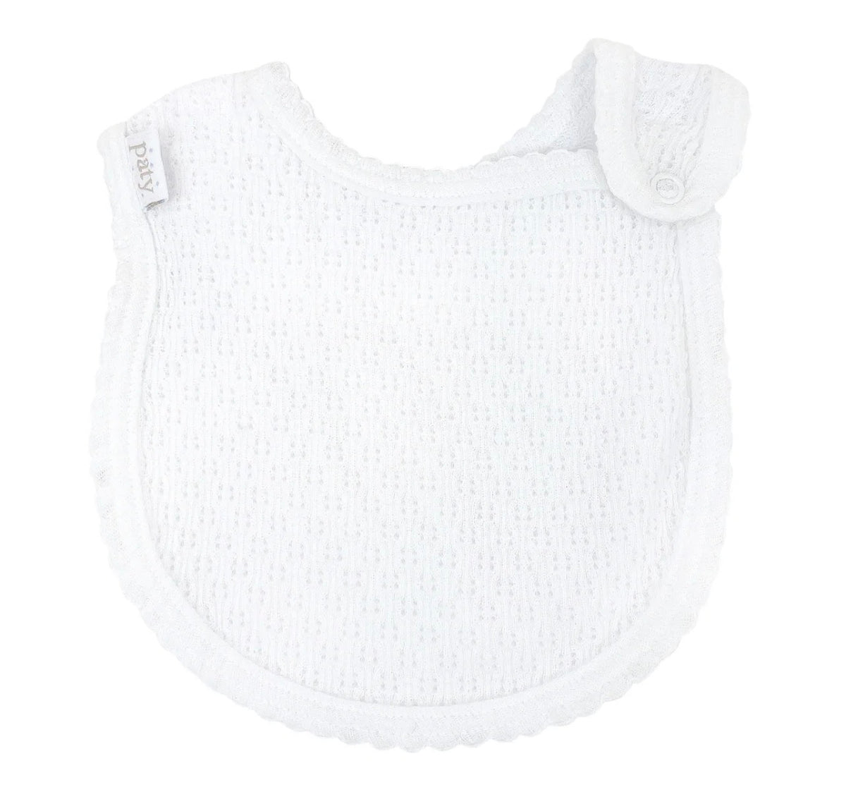 Paty Knit Shoulder Snap Bib
