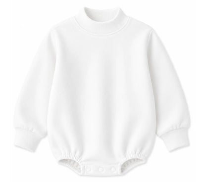 Solid Mock Neck Baby Bubble |PRE-ORDER