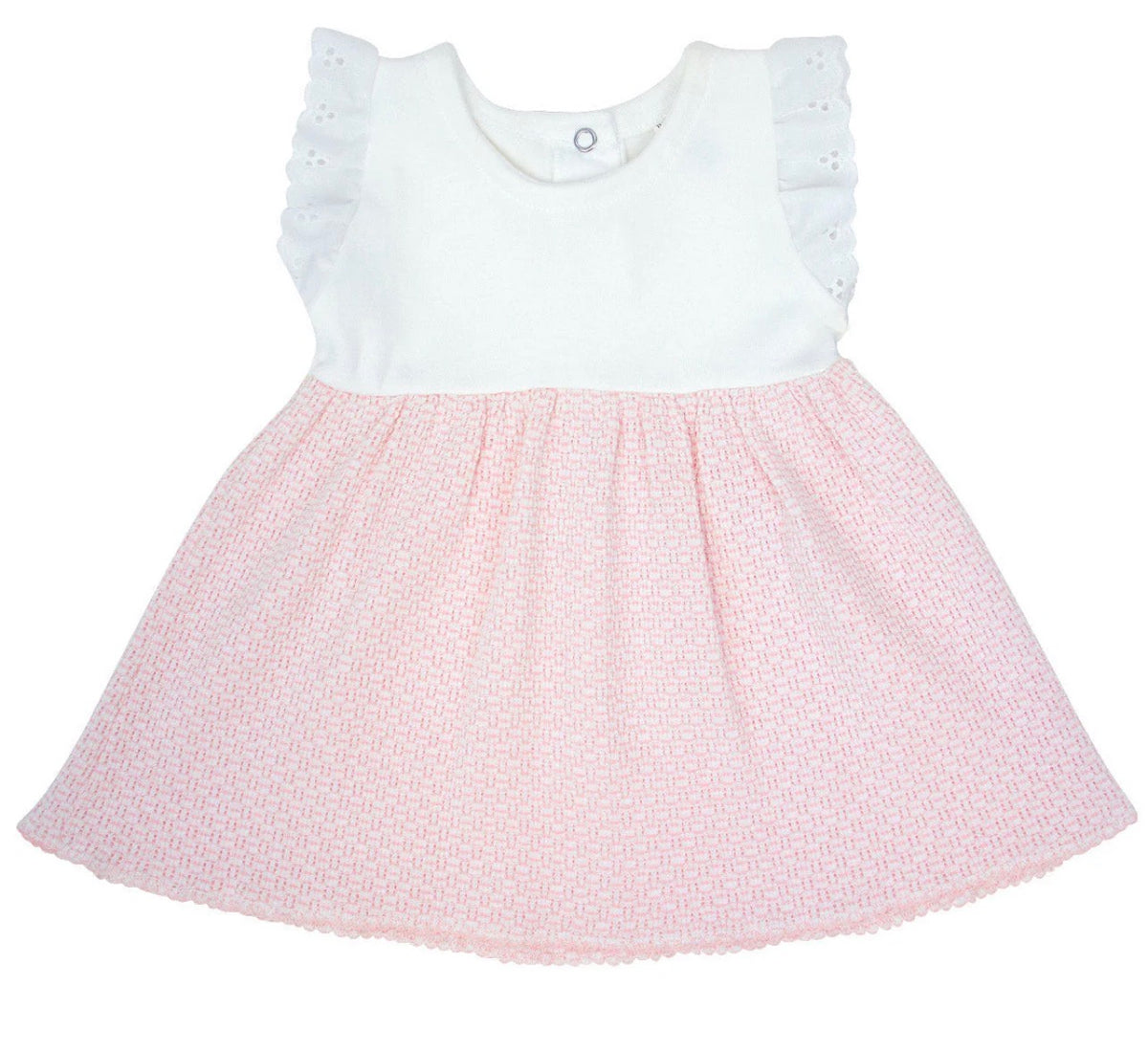Paty Knit Dress with Eyelet Flutter Sleeves