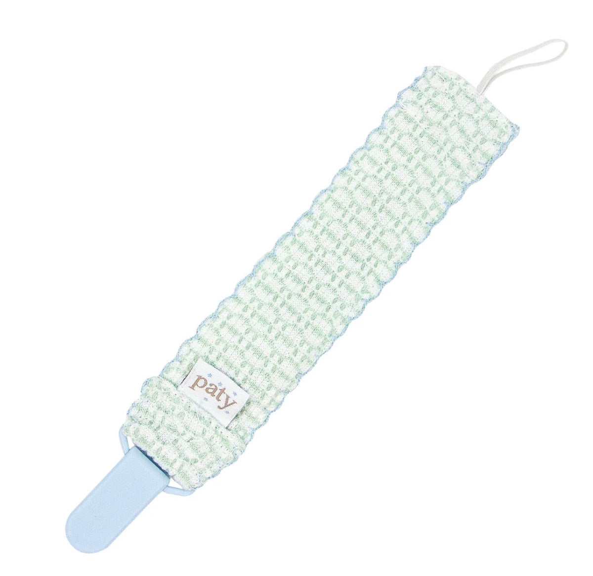 Paty Knit Pacifier Clip
