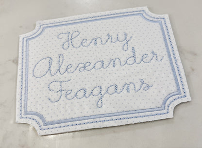 Classic Name Card Keepsake