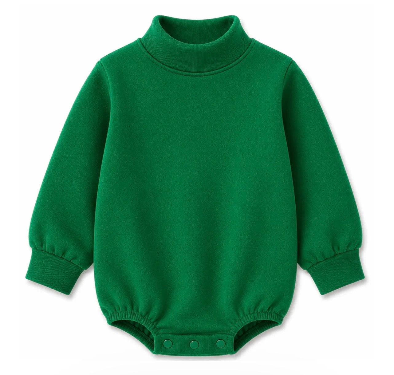 Solid Mock Neck Baby Bubble |PRE-ORDER