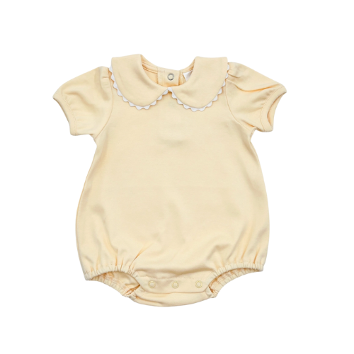 Yellow Scalloped Collar Bubble