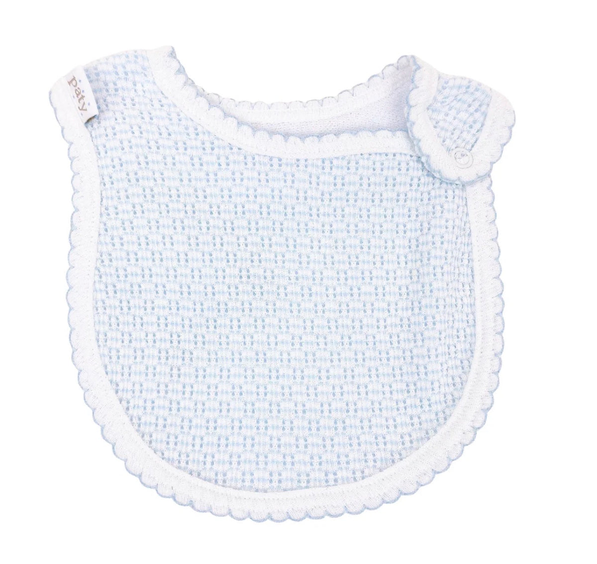 Paty Knit Shoulder Snap Bib