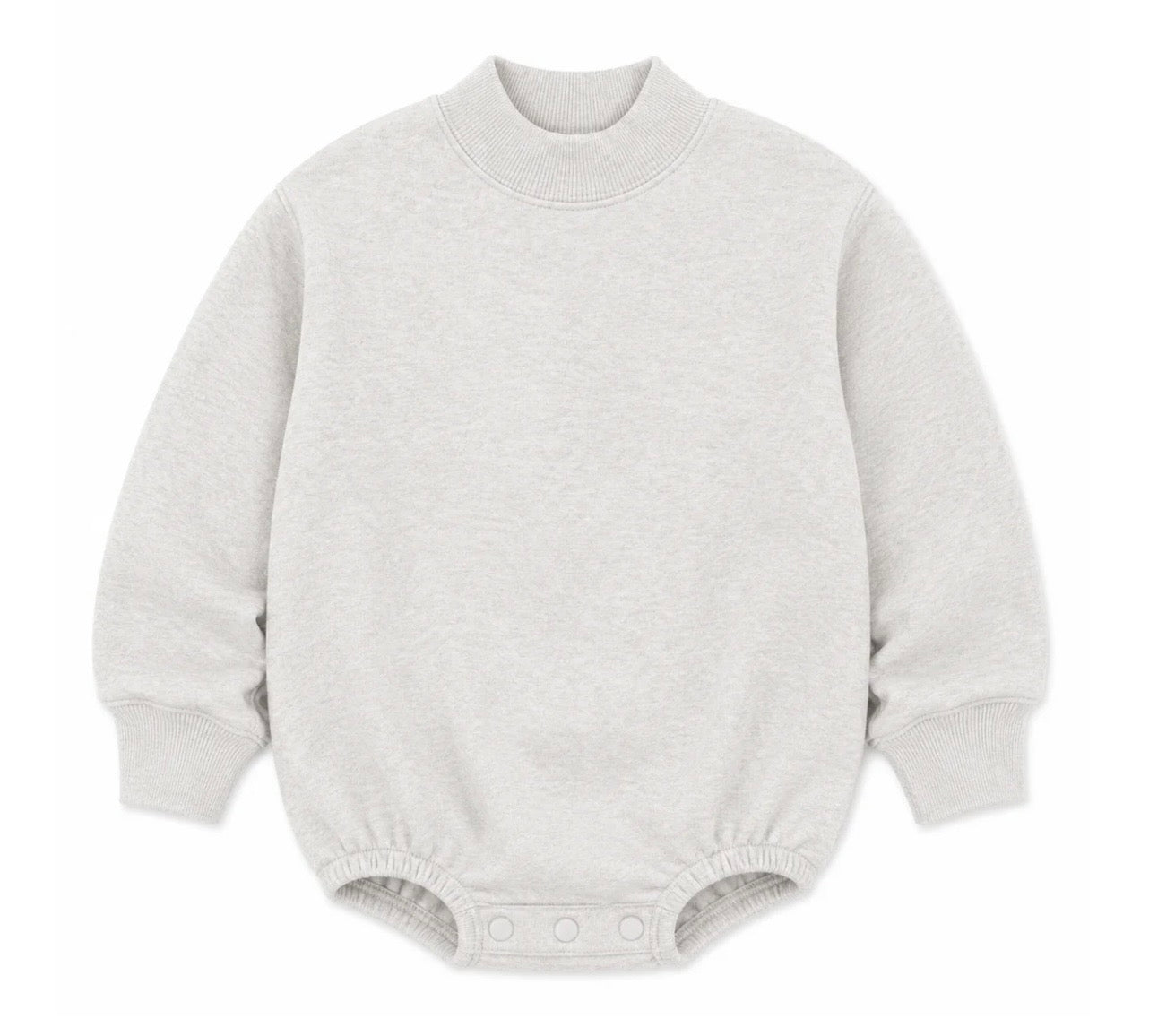 Solid Mock Neck Baby Bubble |PRE-ORDER