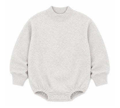 Solid Mock Neck Baby Bubble |PRE-ORDER