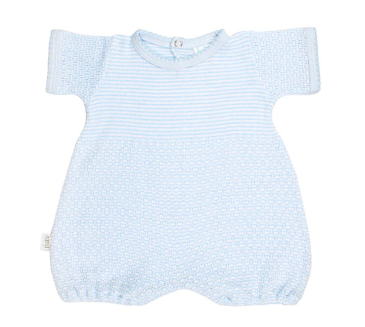 Paty Knit Solid Color Bubble with Pima Trim
