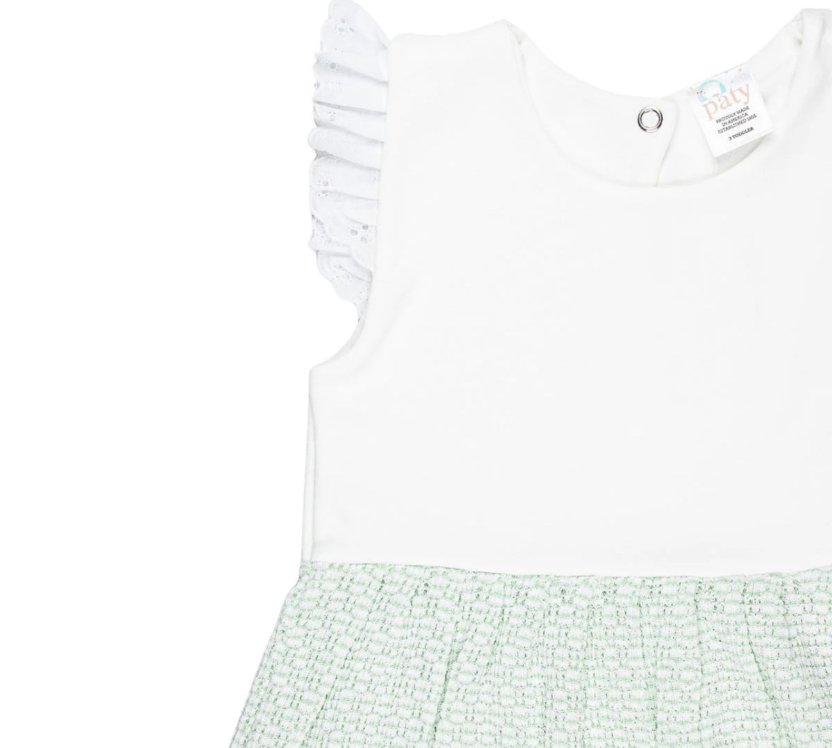 Paty Knit Dress with Eyelet Flutter Sleeves