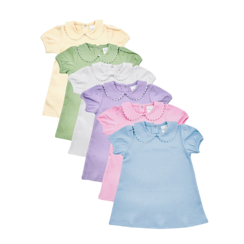 Green Scalloped Collar Dress