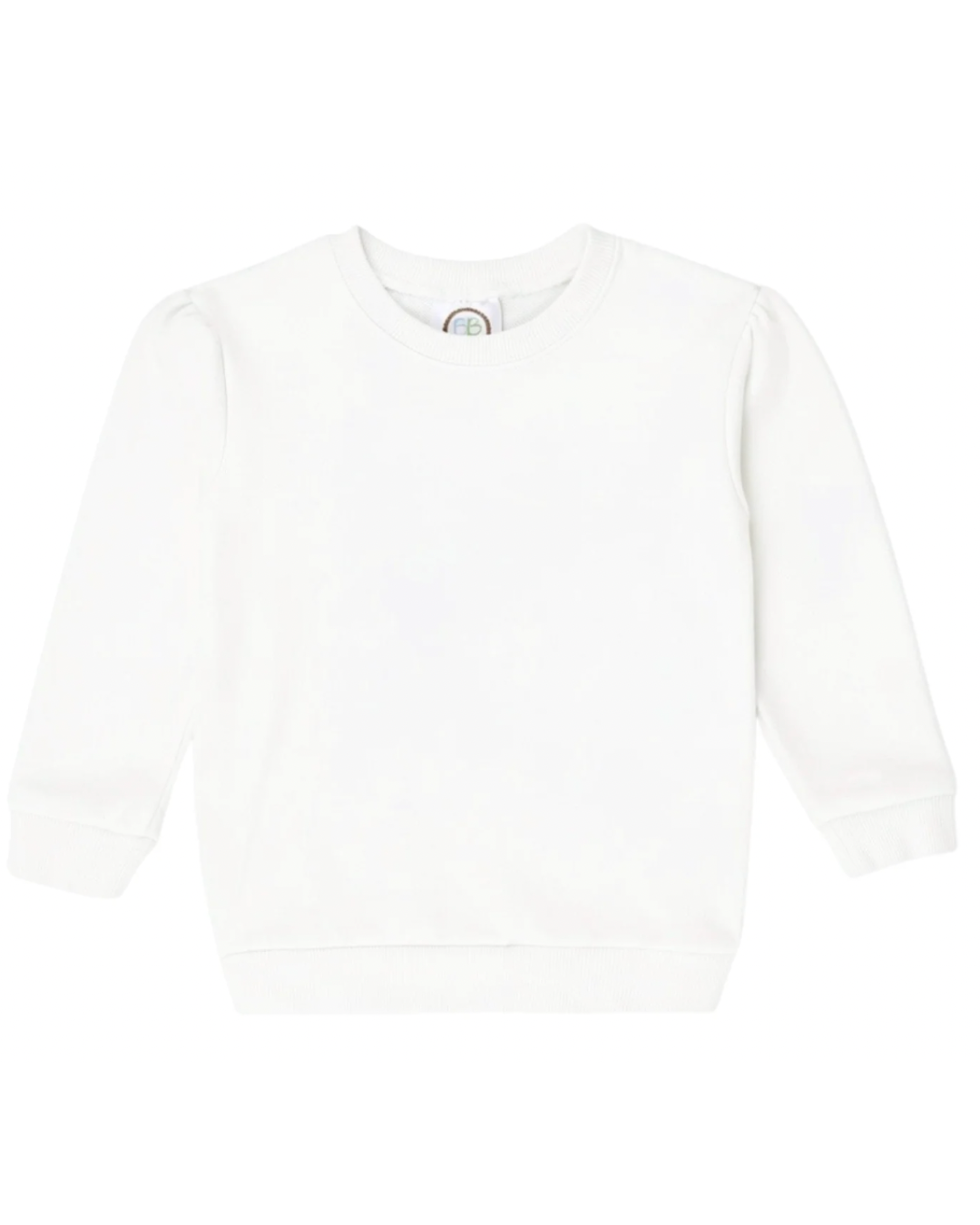 Girls Puff Sleeve Sweatshirt