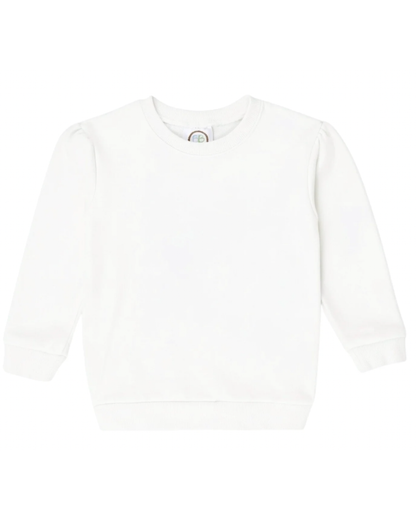 Girls Puff Sleeve Sweatshirt