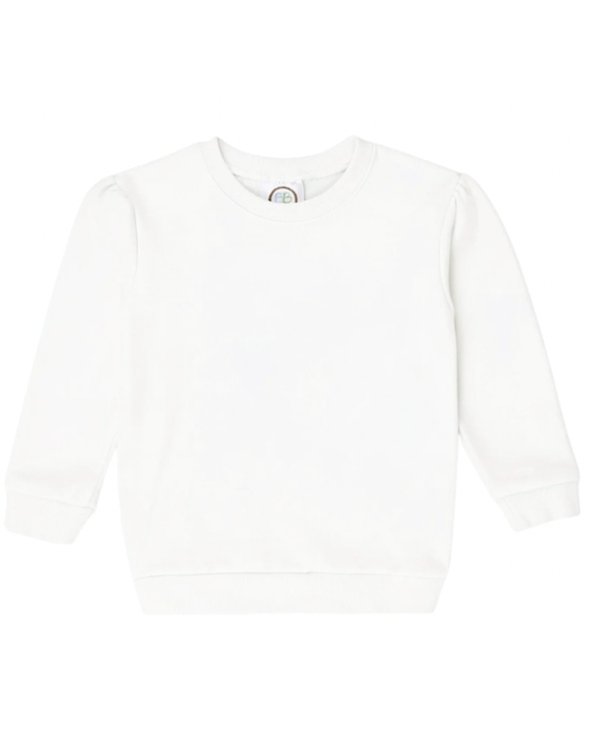 Girls Puff Sleeve Sweatshirt - Christmas