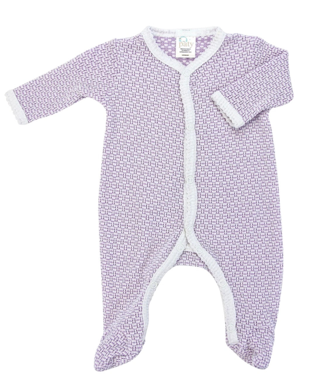 Paty Knit Solid Color Footie