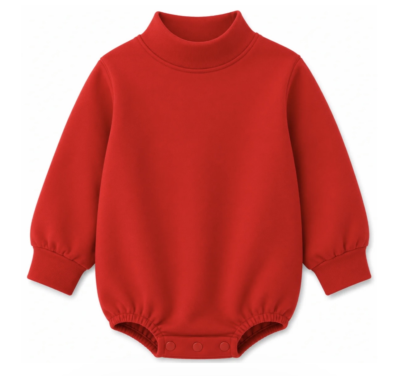 Solid Mock Neck Baby Bubble |PRE-ORDER