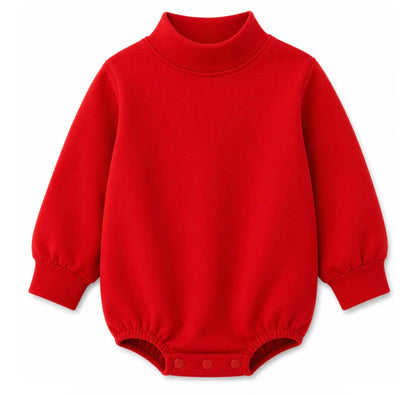 Solid Mock Neck Baby Bubble |PRE-ORDER