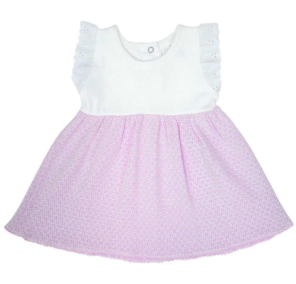 Paty Knit Dress with Eyelet Flutter Sleeves