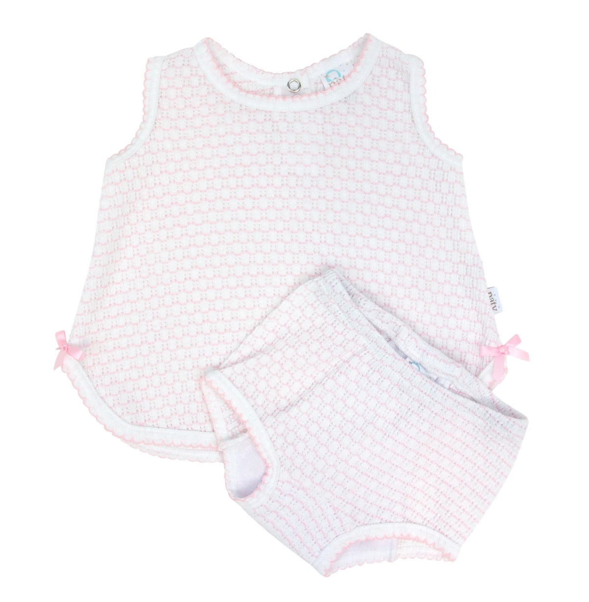 Paty Knit Pinstripe Diaper Set