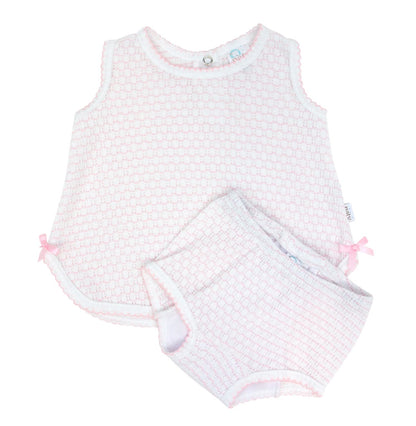 Paty Knit Pinstripe Diaper Set