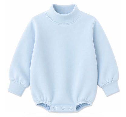 Solid Mock Neck Baby Bubble |PRE-ORDER