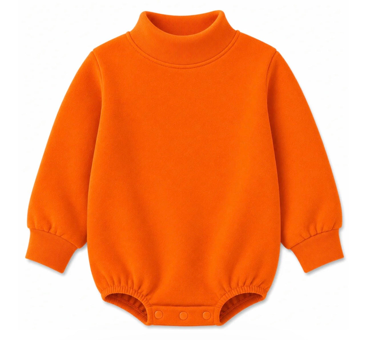 Solid Mock Neck Baby Bubble |PRE-ORDER