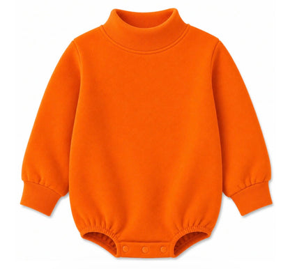 Solid Mock Neck Baby Bubble |PRE-ORDER