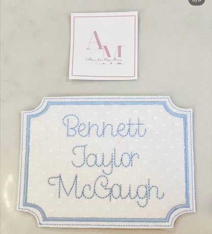 Classic Name Card Keepsake