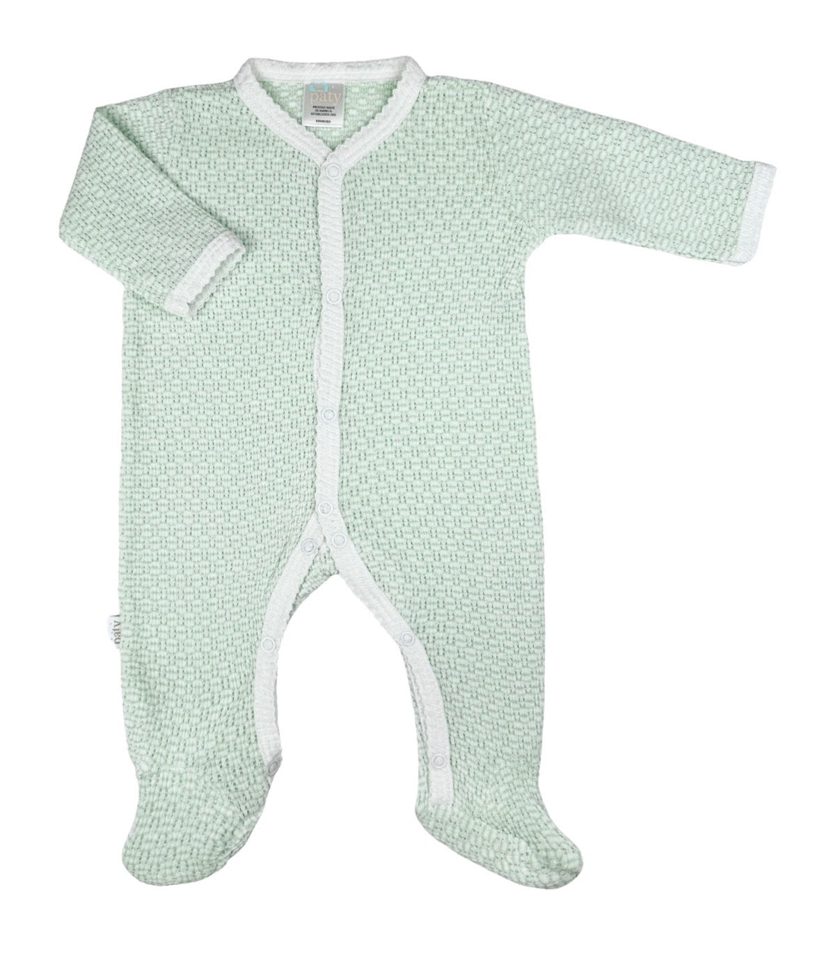 Paty Knit Solid Color Footie
