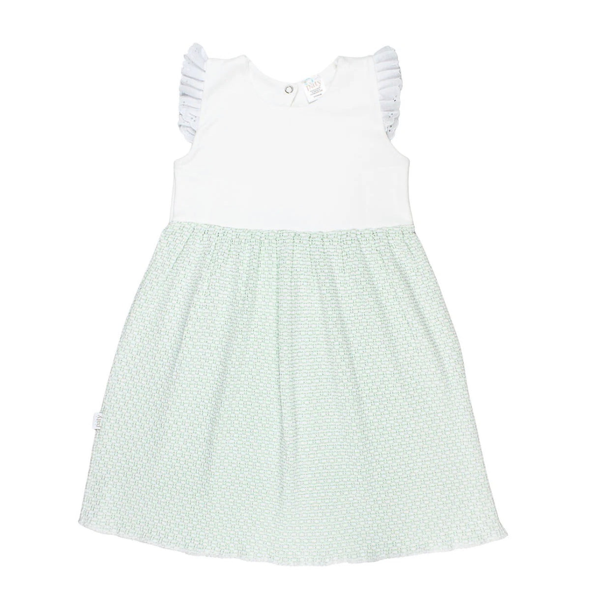 Paty Knit Dress with Eyelet Flutter Sleeves