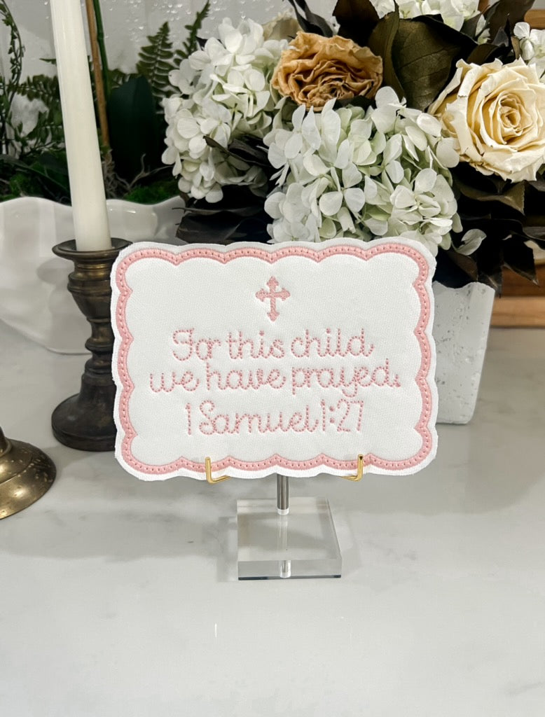 1 Samuel 1:27 Verse Card