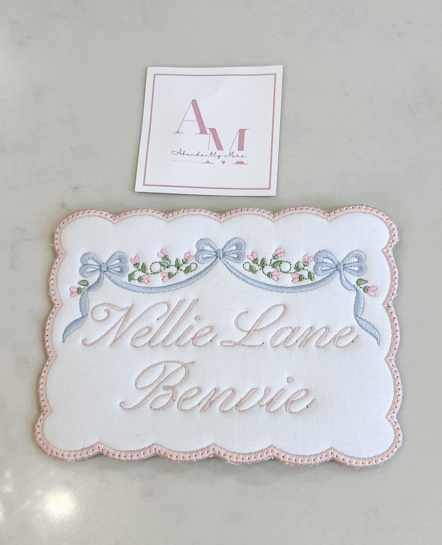 Bow Swag Keepsake Card