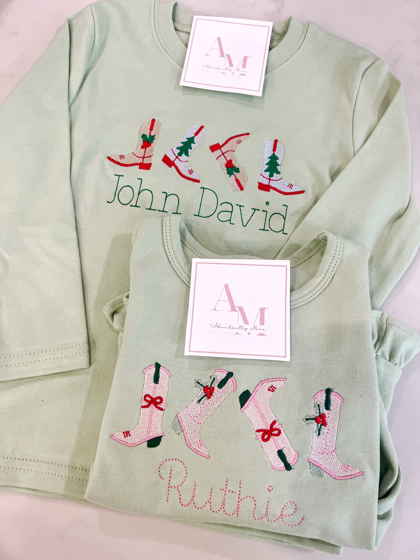 Christmas Boots for the Girls